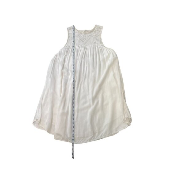 Wilfred White Sleeveless Embroidered Dress XS Lightweight Cotton - Picture 8 of 10